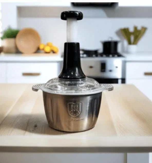 HAND PUSHING CHOPPER STAINLESS STEEL BODY