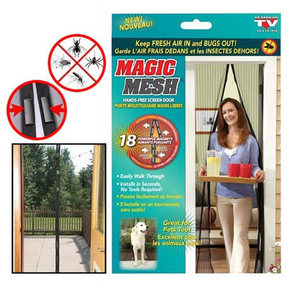 Magic Mesh Magnetic Screen Door Curtain